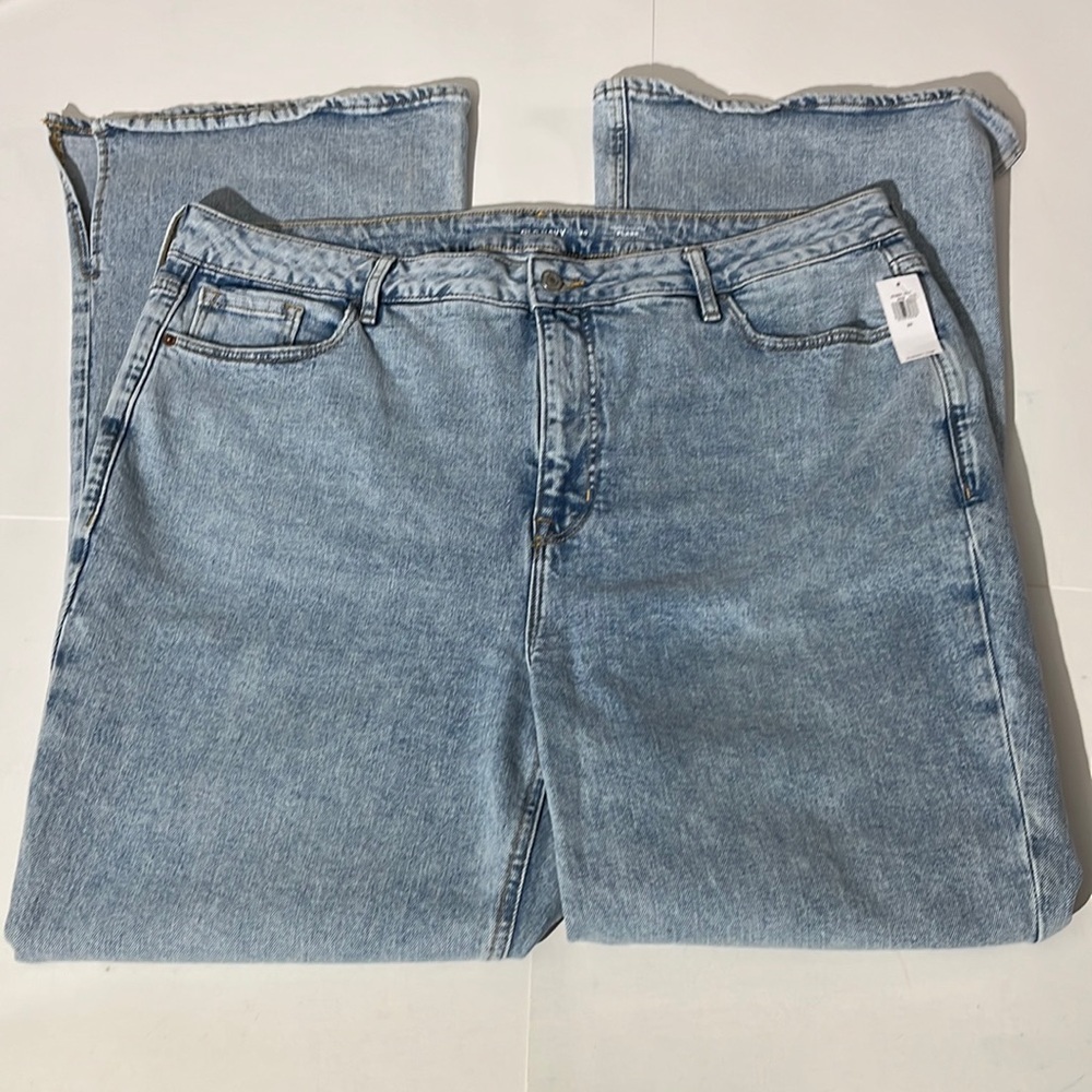 Old Navy Higher High-Rise Flare denim jeans light wash Rita sz 20 plus NEW!